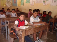 Schuljungen in Bolivien